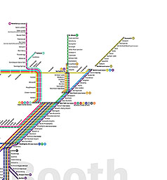 Zoomable Map: Amtrak Passenger Rail as a Subway Map