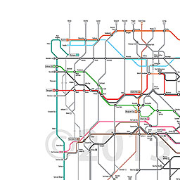 Zoomable Map: U.S. Routes as a Subway Map